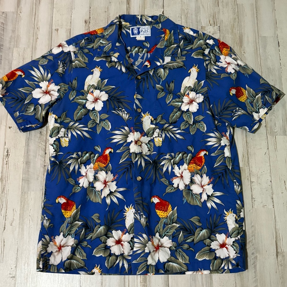 RJC Hawaiian Shirt Vintage Large
